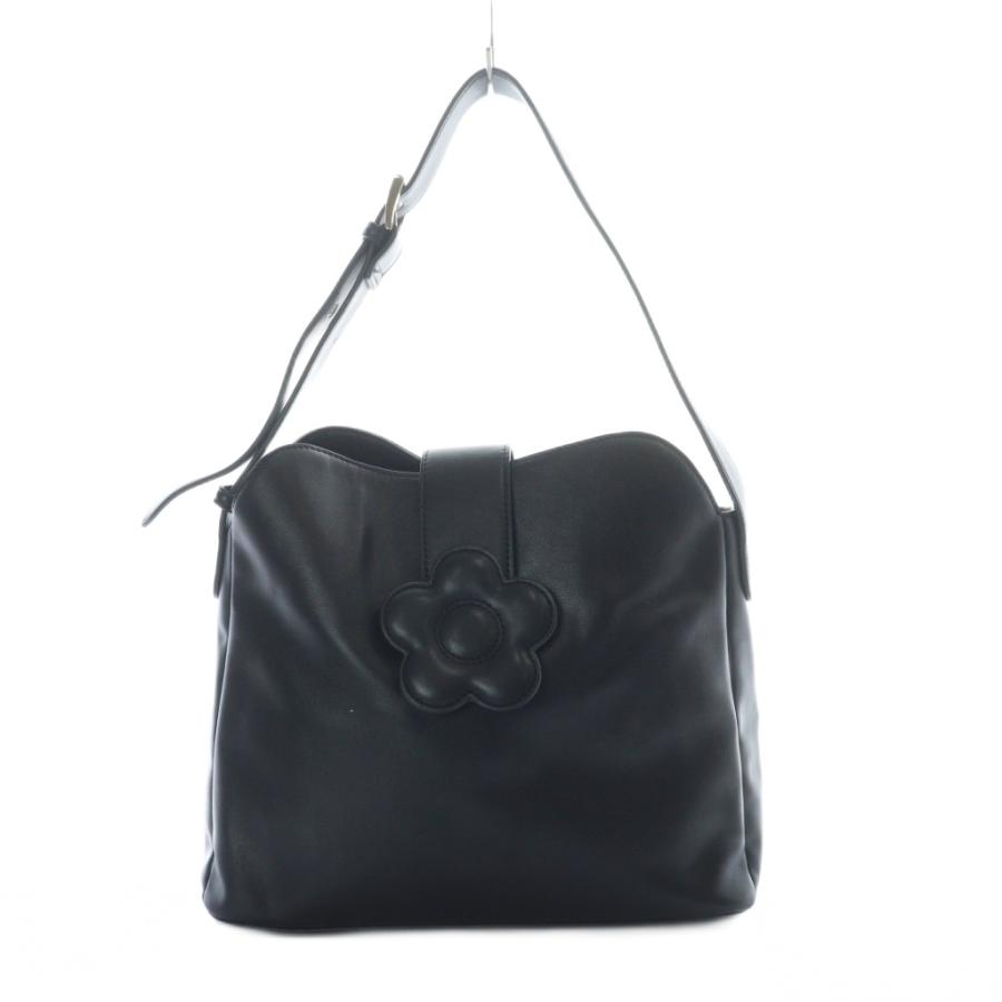 マリークワント　PCバッグ　デイジー　ショルダー付き（ブラック） 391113137_1.jpg