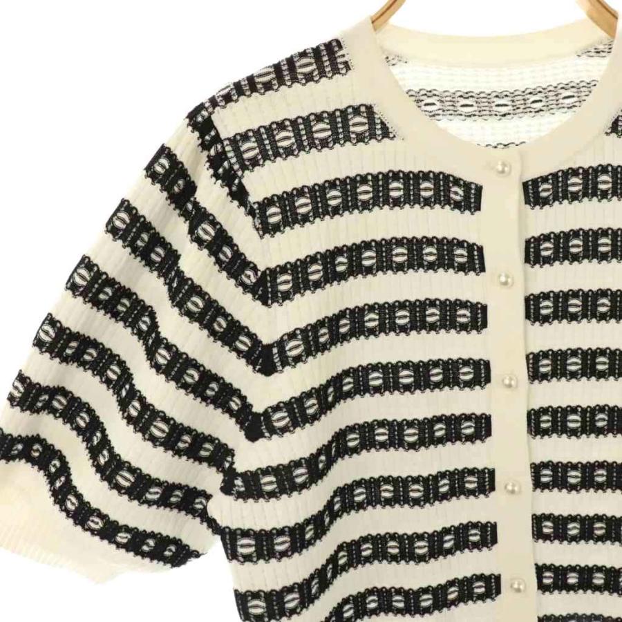 ルルウィルビー Loulou Willoughby 25SS リボンボーダーニット