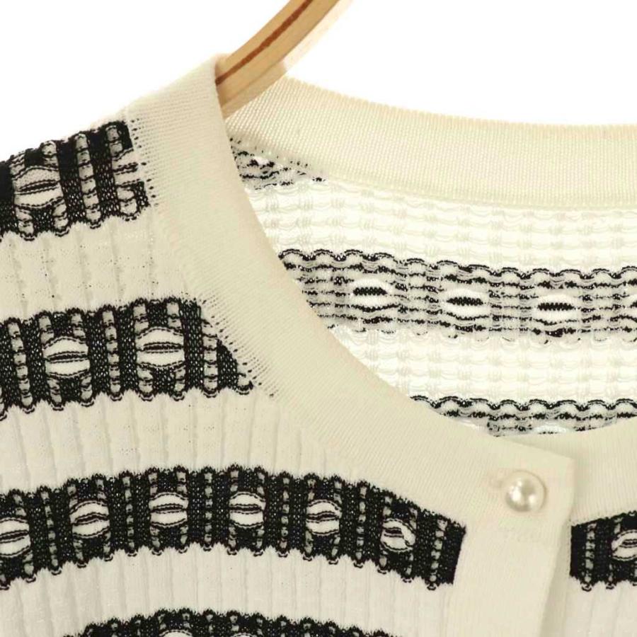 ルルウィルビー Loulou Willoughby 25SS リボンボーダーニット