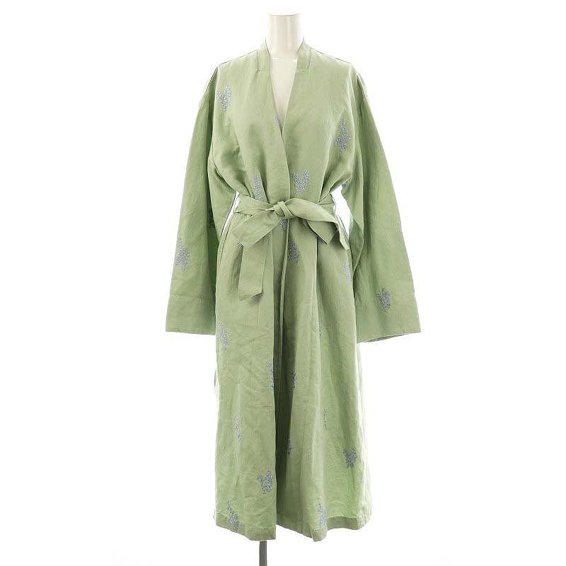 ヌキテパ NE QUITTEZ PAS! 23SS Cotton Linen Twill Embroidery Coat