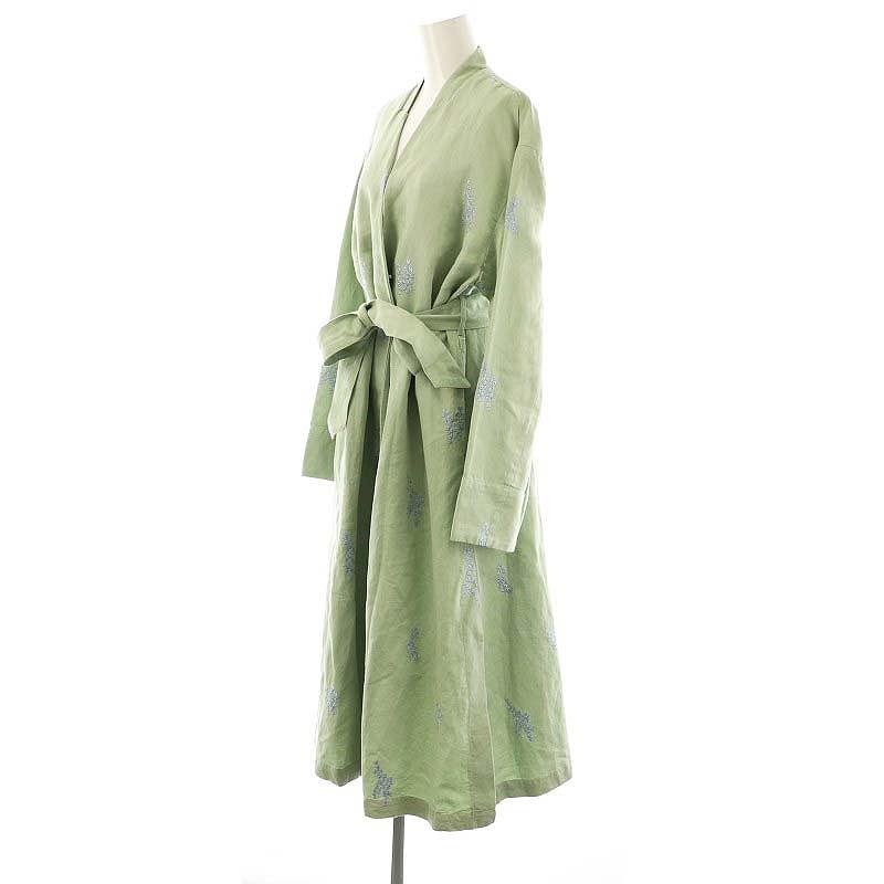 ヌキテパ NE QUITTEZ PAS! 23SS Cotton Linen Twill Embroidery Coat 