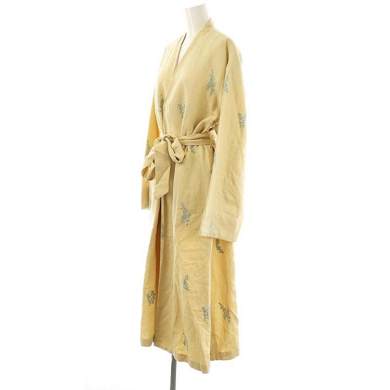 ヌキテパ NE QUITTEZ PAS! 23SS Cotton Linen Twill Embroidery Coat