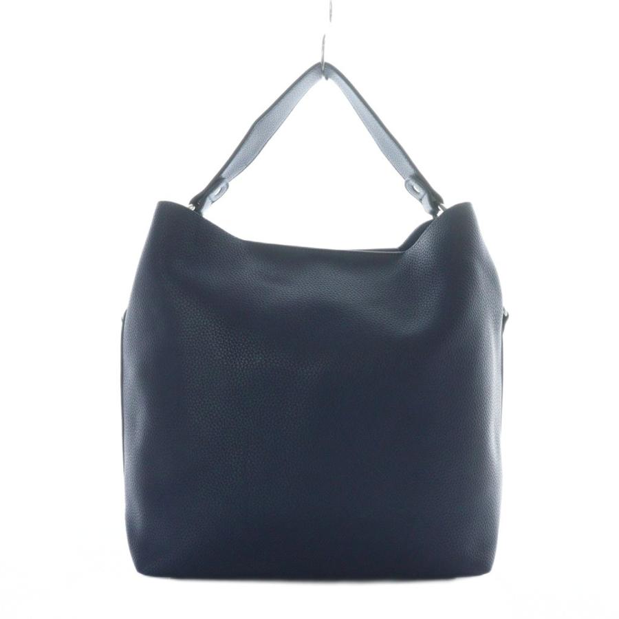 良品◎キタムラ　Kitamura ハンドバッグ　レザー　ネイビー　ケース付 Kitamura キタムラ 2WAYバッグ ワンショルダー トート ハンド