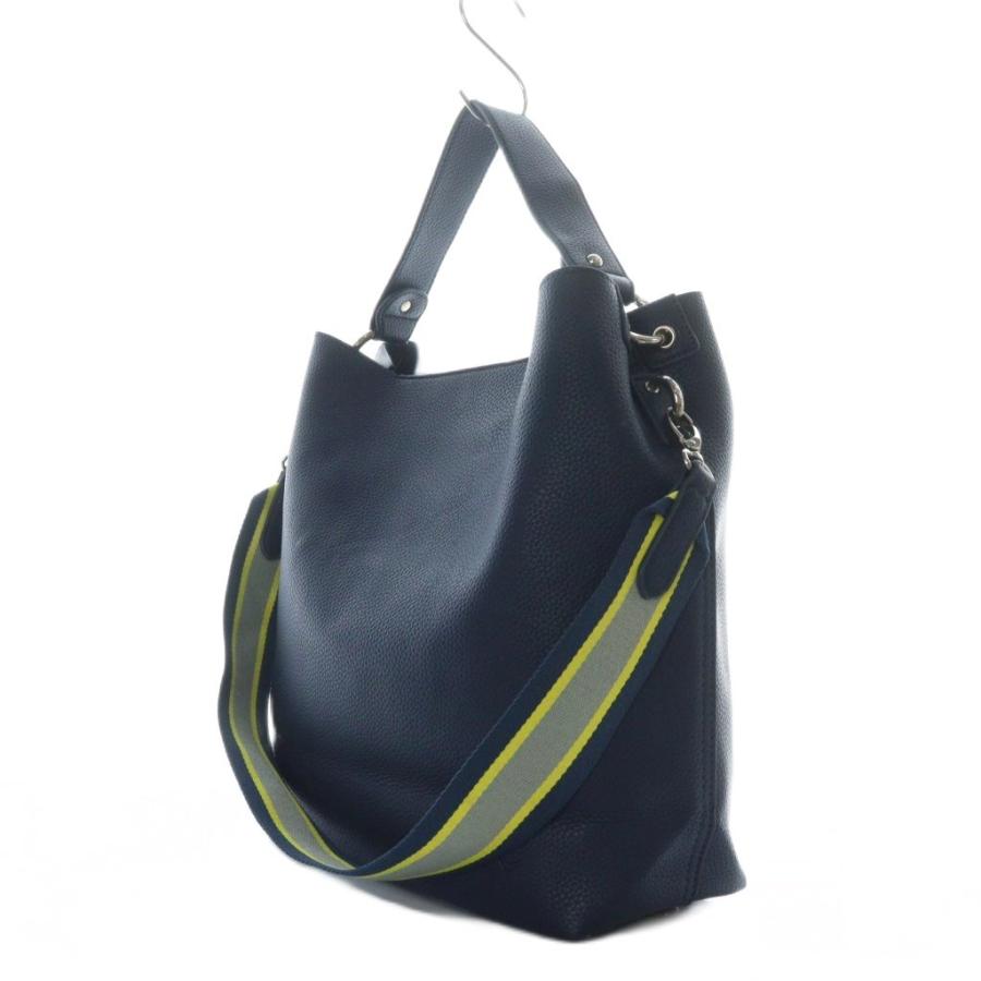 良品◎キタムラ　Kitamura ハンドバッグ　レザー　ネイビー　ケース付 Kitamura キタムラ 2WAYバッグ ワンショルダー トート ハンド