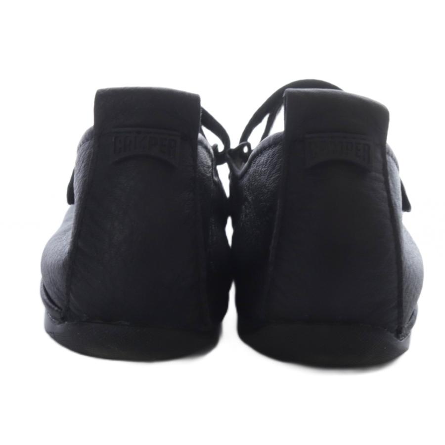 【美品】CAMPER ライトニナ 24cm ブラック レザー カンペール CAMPER 25年 Right NINA ライトニナ フラット