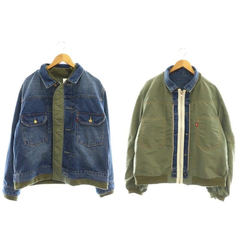 25ss sacai✖Levis DENIM NYLON リバーシブルブルゾン sacai x