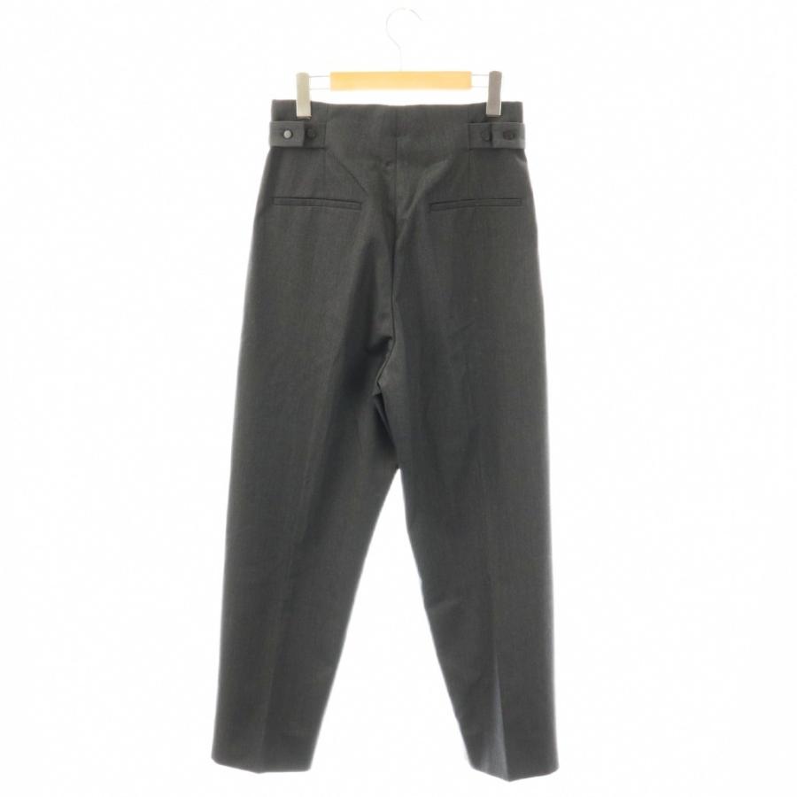 エイトン ATON 24SS COMPACT WOOL テーパードタッグパンツ ジッパー  