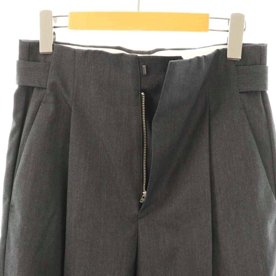 エイトン ATON 24SS COMPACT WOOL テーパードタッグパンツ ジッパー  