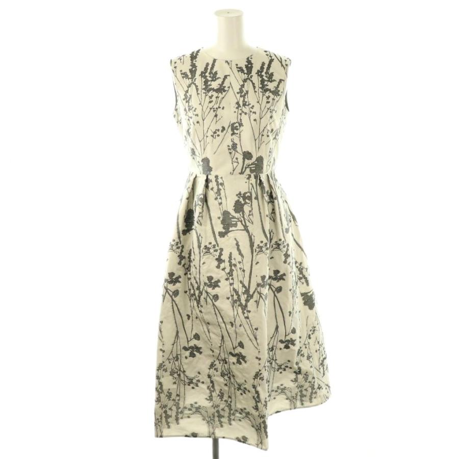 未使用品 アナイ ANAYI 25SS シルエットフラワージャガードタック  