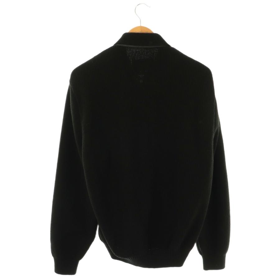 アウェイクニューヨーク Awake NY Checkered Leather & Suede Knit Zip 