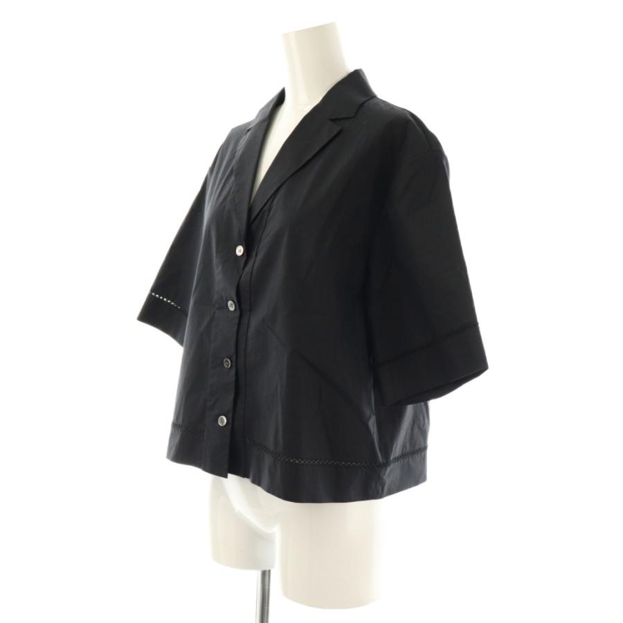 Theory リネンブラウス 黒 Theory 19SS リネンブラウス 【公式通販】