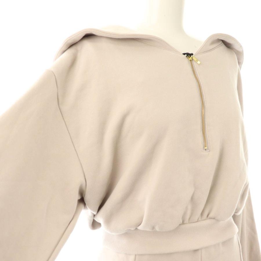 未使用品 ハーリップトゥ Her lip to 24SS Half Zip Sweat Dress