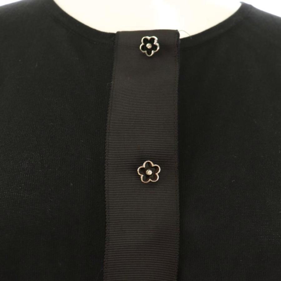 エムズグレイシー M'S GRACY お花刺繍入りクチュールニット