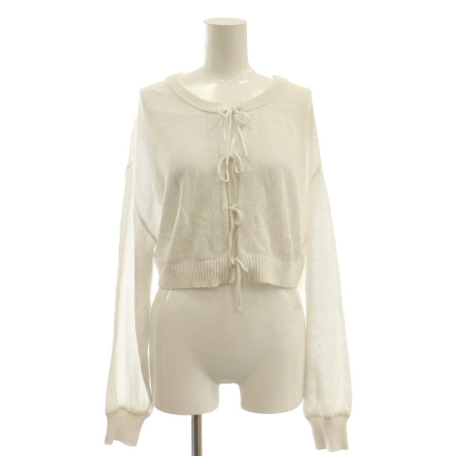 リランドチュール　Rirandture パール釦ラメクロップドニットジャケット リランドチュール ルミネ新宿限定 パール釦ラメクロップドニット