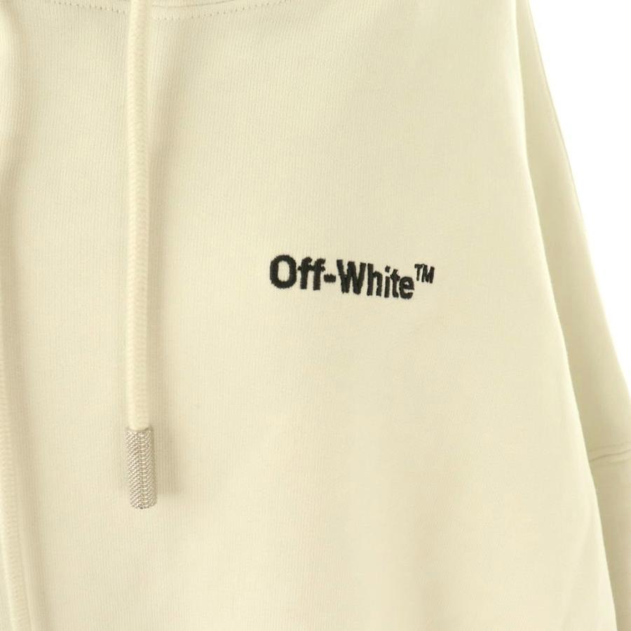 オフホワイト OFF WHITE スウェット ドレス ワンピース パーカー S 白