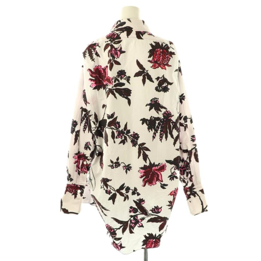美品　PATOU 花柄 ブラウス チュニック PATOU 花柄コットン 長袖ブラウス 美品 PATOU 花柄 ブラウス