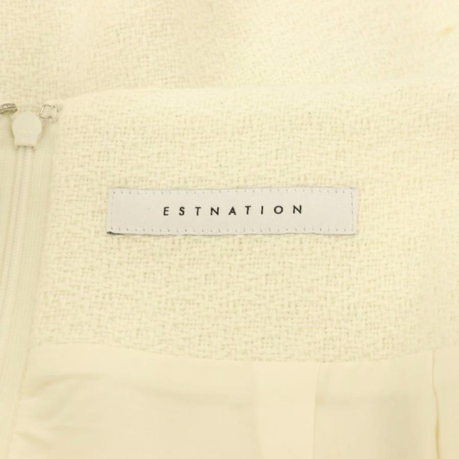 エストネーション ESTNATION コットンツイードショートパンツ タック