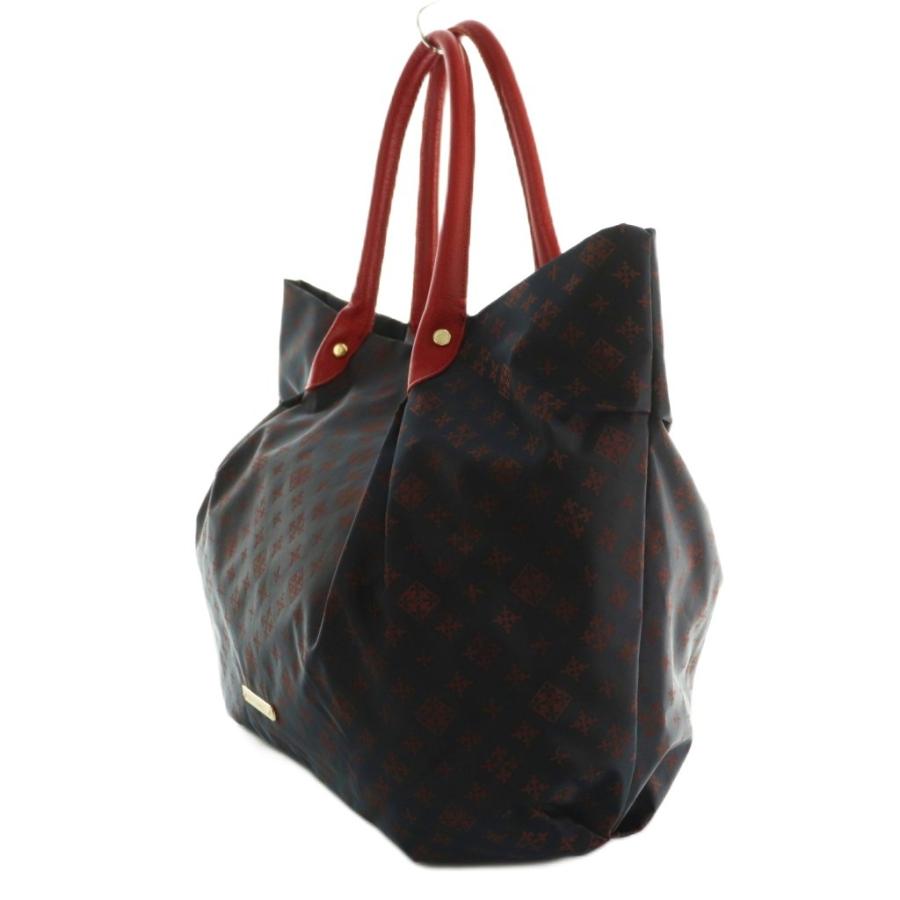 ラシット RUSSET ハンドバッグ トート モノグラム ナイロン 紺