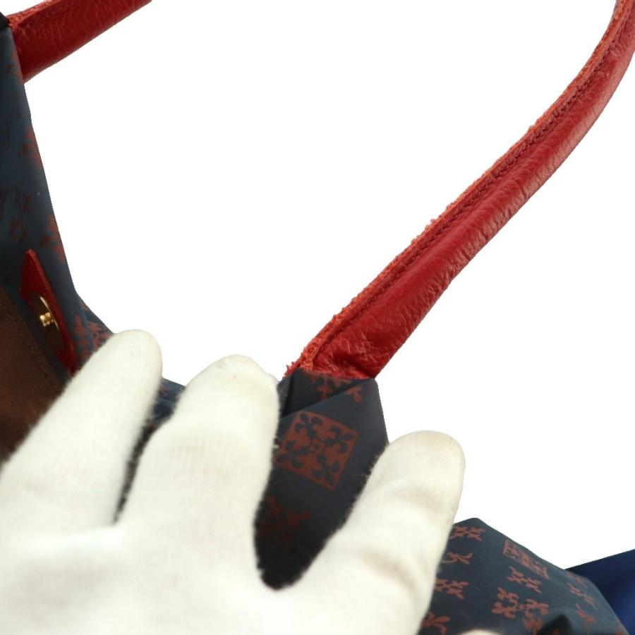 ラシット RUSSET ハンドバッグ トート モノグラム ナイロン 紺