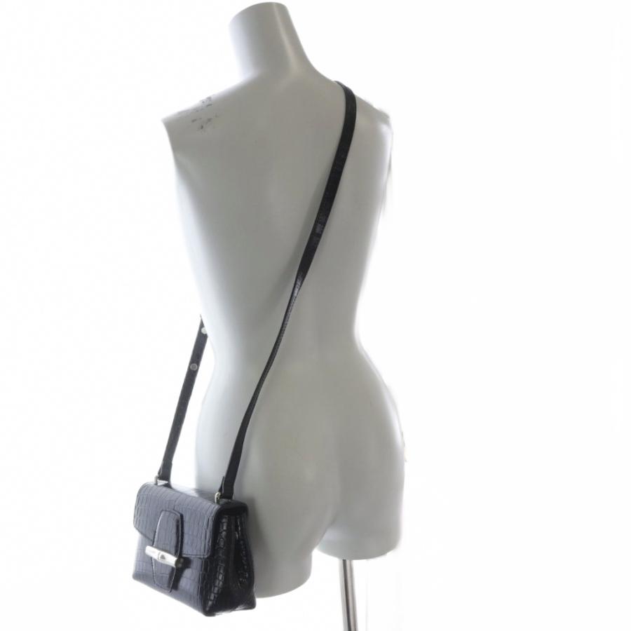 LONGCHAMP（ロンシャン） ロゾ クロコ型押し ショルダーバッグ ワン