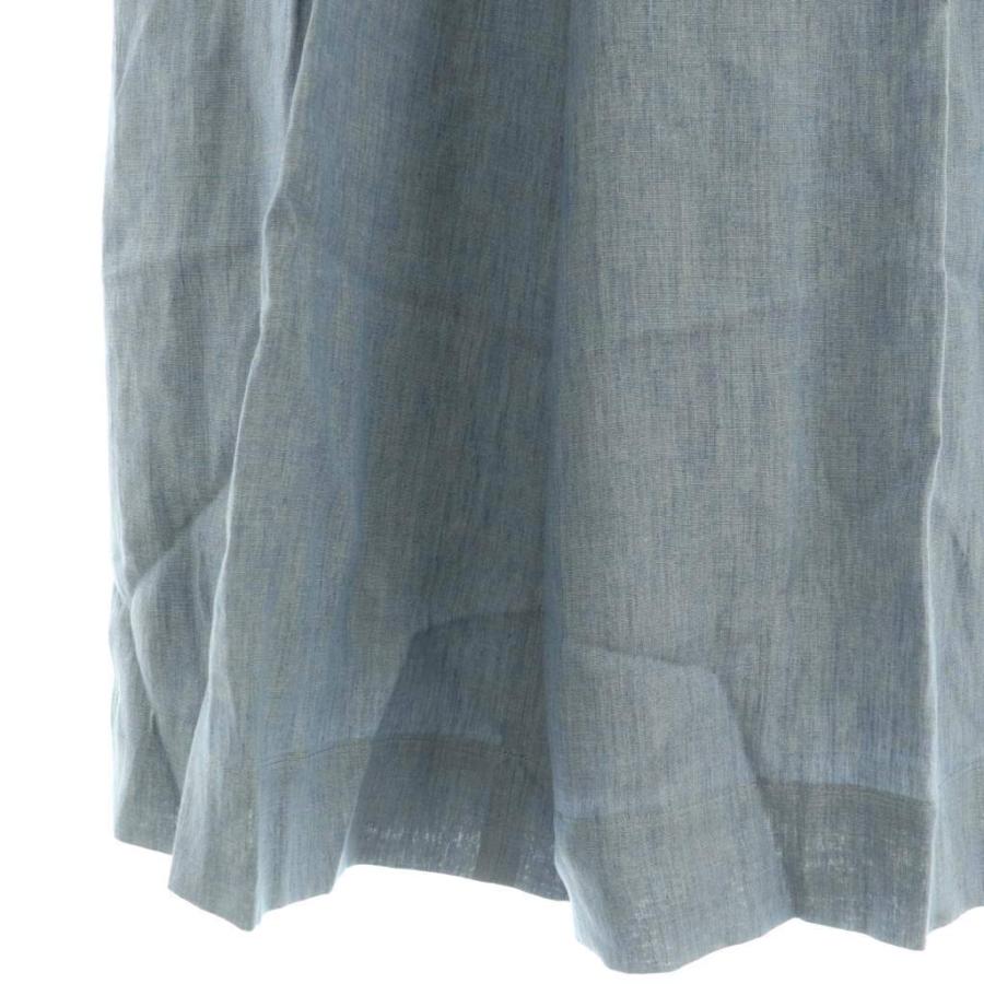 エブール ebure 25SS ライトピュアリネン ワイド パンツ タック  