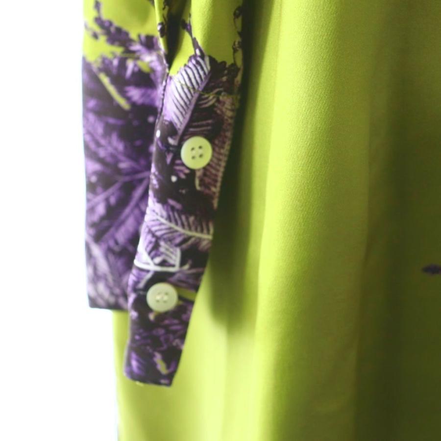 テルマ TELMA 22AW LOOK17 ワンピース マキシ ロング 長袖 34 緑