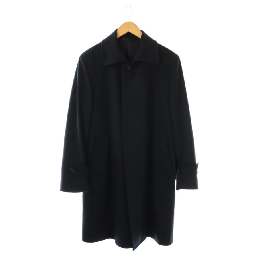 極美品✨️】ダーバン DURBAN カシミヤ100ステンカラーコート ネイビー