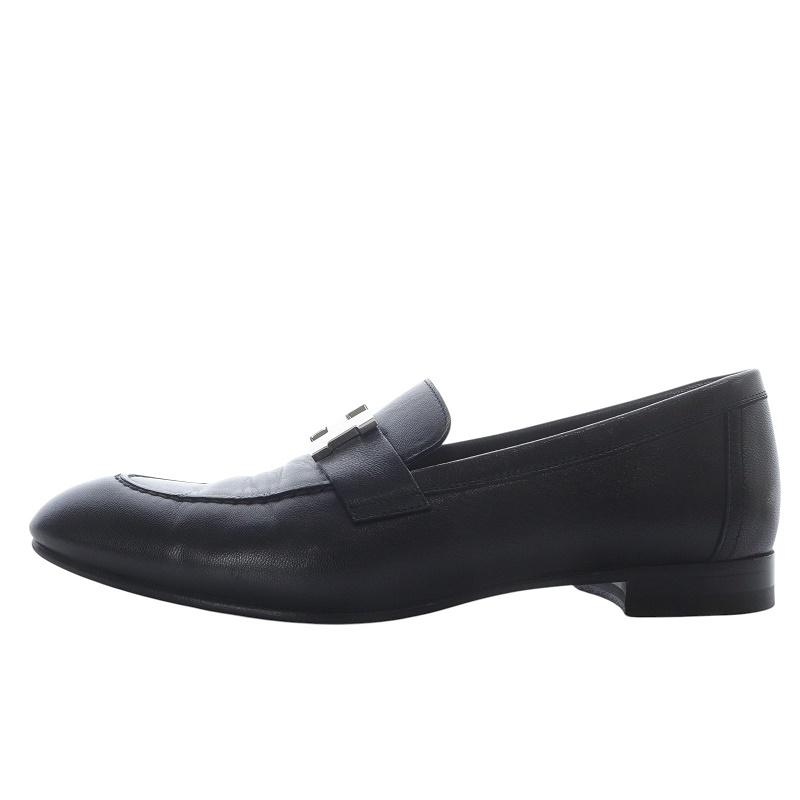 HERMES エルメス ローファー レザーシューズ スリッポン 38 【公式通販】