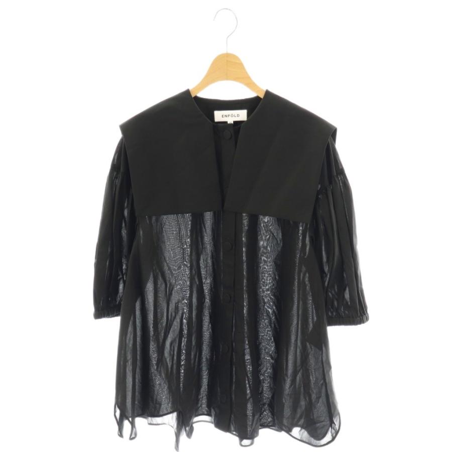 エンフォルド ENFOLD 25AW SAILOR-COLOR BLOUSE ブラウス 五分袖
