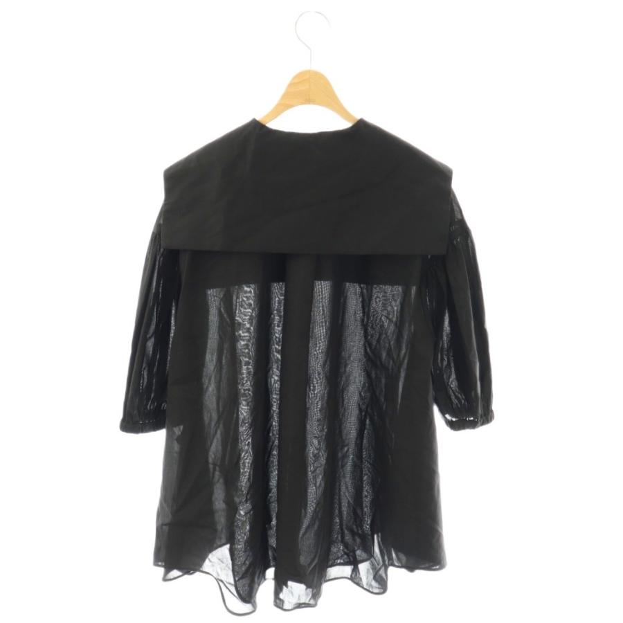 エンフォルド ENFOLD 25AW SAILOR-COLOR BLOUSE ブラウス 五分袖 38