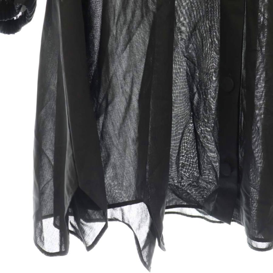 【中古】エンフォルド ENFOLD 25AW SAILOR-COLOR BLOUSE ブラウス 五分袖 38 ブラック /HK ■OS レディース エンフォルド ENFOLD 25AW SAILOR-COLOR BLOUSE ブラウス 五分袖 38