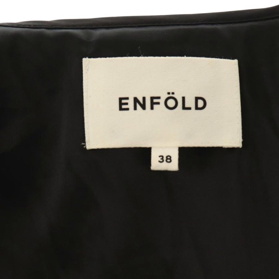 エンフォルド ENFOLD 24AW CHECK-QUILT COAT コート ノーカラー 38