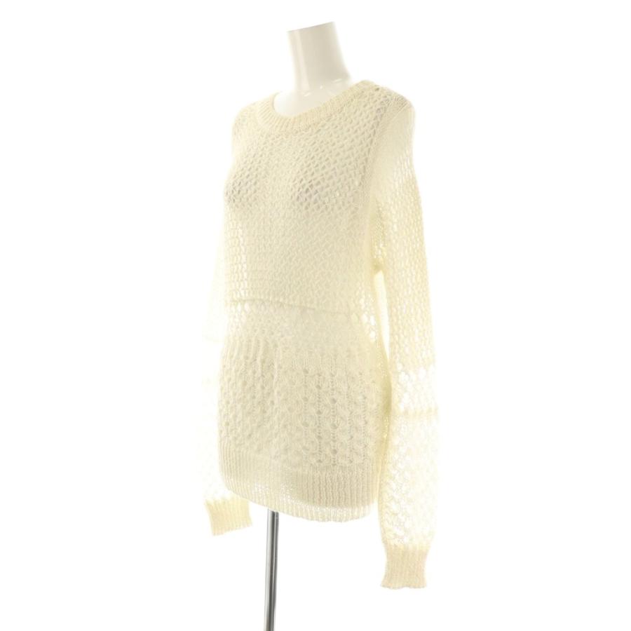 【美品】  CURRENTAGE / カレンテージ | クルーネックプルオーバーニット | F | ホワイト | レディース カレンテージ CURRENTAGE 25SS クルーネックプルオーバーニット