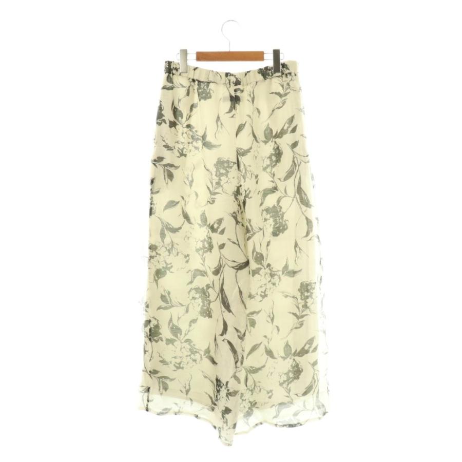 エブール ebure 24AW シルクリネンオーガンジープリント イージー  