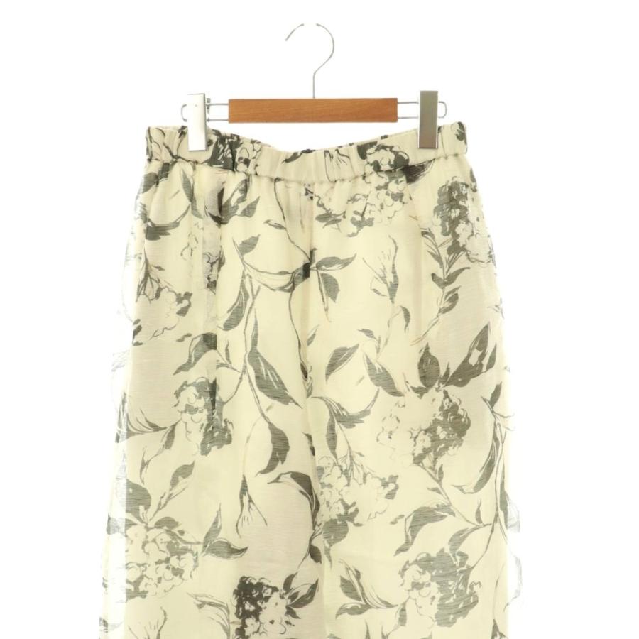 エブール ebure 24AW シルクリネンオーガンジープリント イージー  