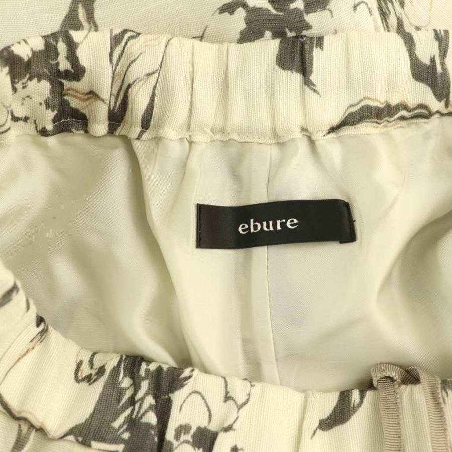 完売　エブール ebure シルクリネンオーガンジープリントイージーワイドパンツ エブール ebure 24AW シルクリネンオーガンジープリント イージー