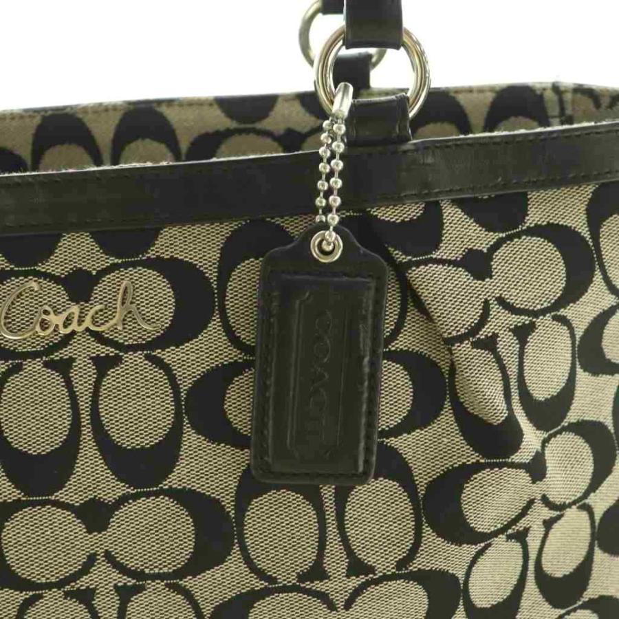 COACH（コーチ） シグネチャー トートバッグ キャンバス 総柄 黒 