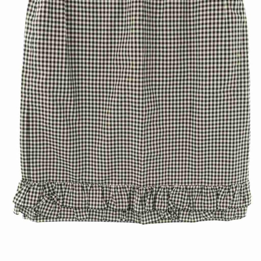 miu miu（ミュウミュウ） ギンガムチェックスカート タイト 膝丈 36