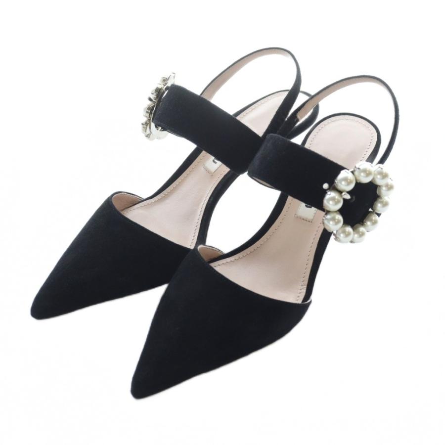 miumiuパンプス miumiu パンプス 36 牛革 イタリア製 ピンク