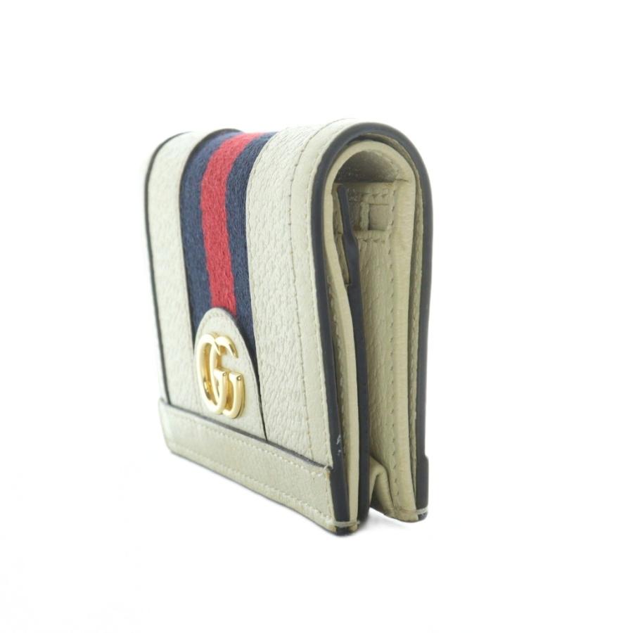 GUCCI お財布 2つ折り 白 美品 GUCCI ダブルG 二つ折り財布 白