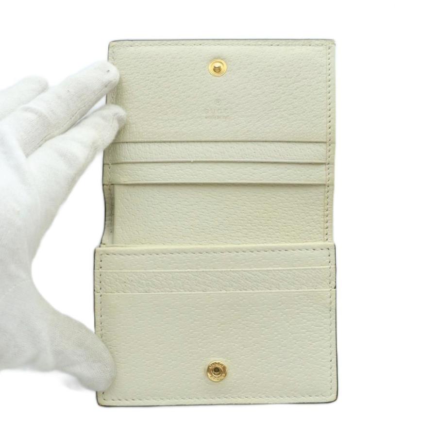 GUCCI グッチ 財布 二つ折り オフィディア 白