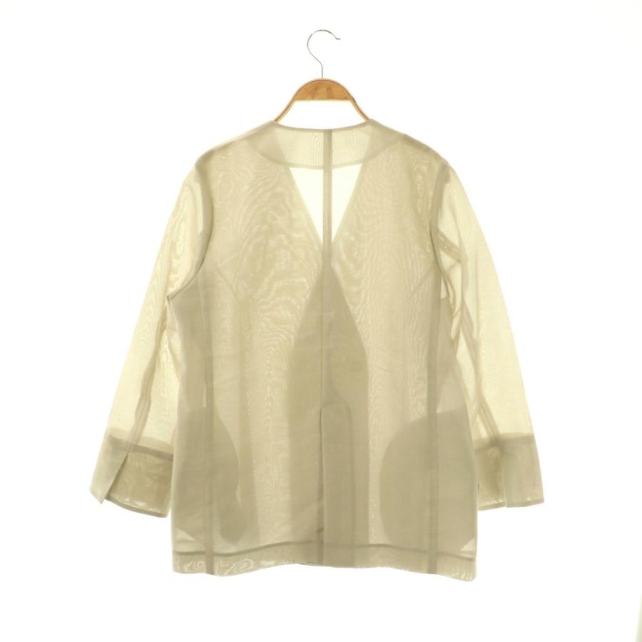 イエナ IENA 24SS シアージャケット ノーカラー 38 ベージュ /HK □OS