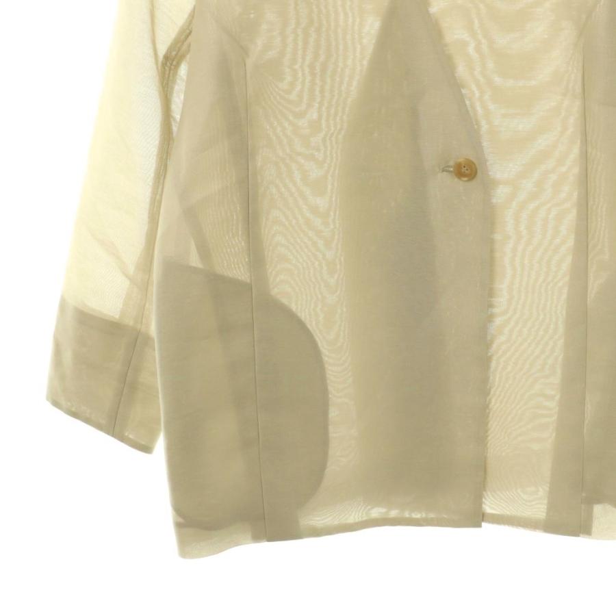 イエナ IENA 24SS シアージャケット ノーカラー 38 ベージュ /HK □OS