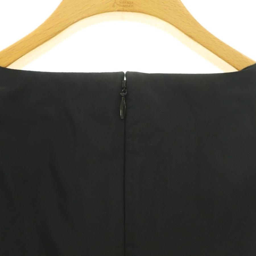 ダナキャランニューヨーク DKNY Vネックノースリーブワンピース 4 黒