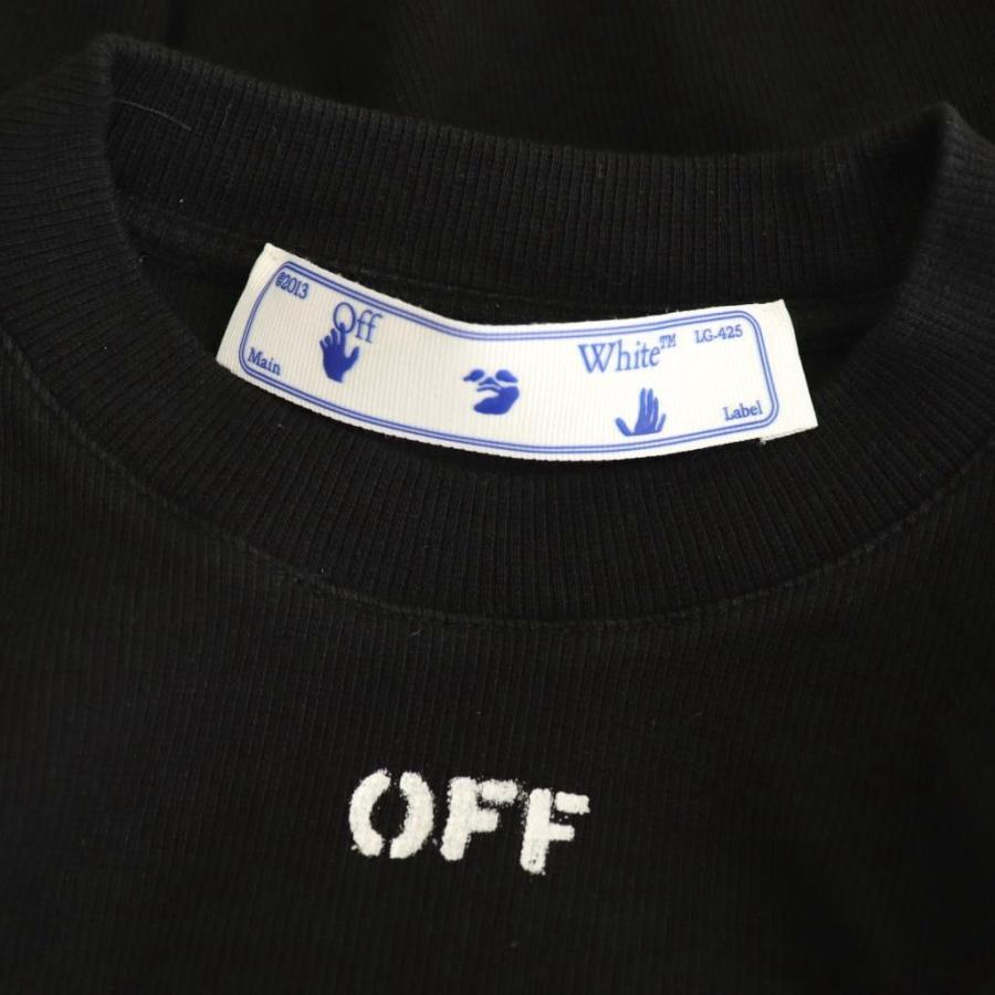 オフホワイト OFF WHITE クロップドTシャツ カットソー 半袖 XS  