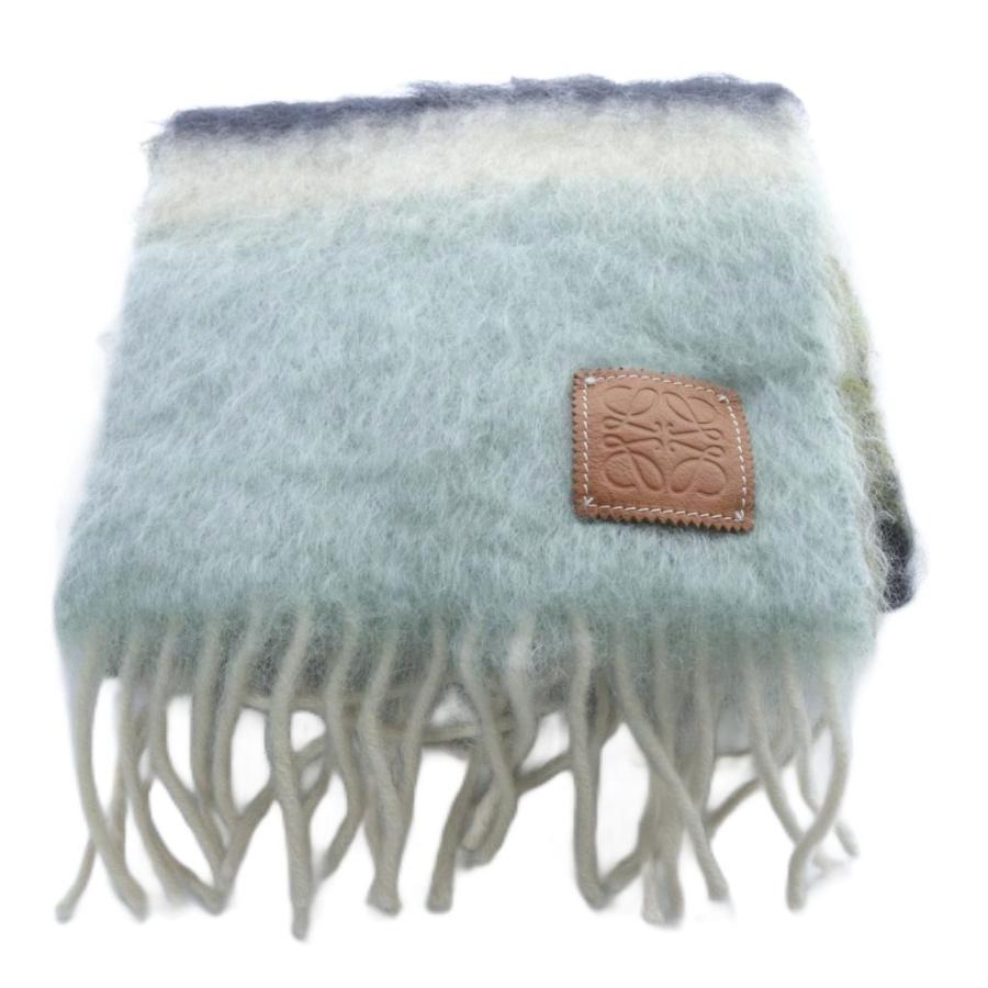 LOEWE ロエベ マフラー モヘア フリンジ 大判ストール アナグラム LOEWE（ロエベ） マフラー 910.10.070 レディース モヘア フリンジ