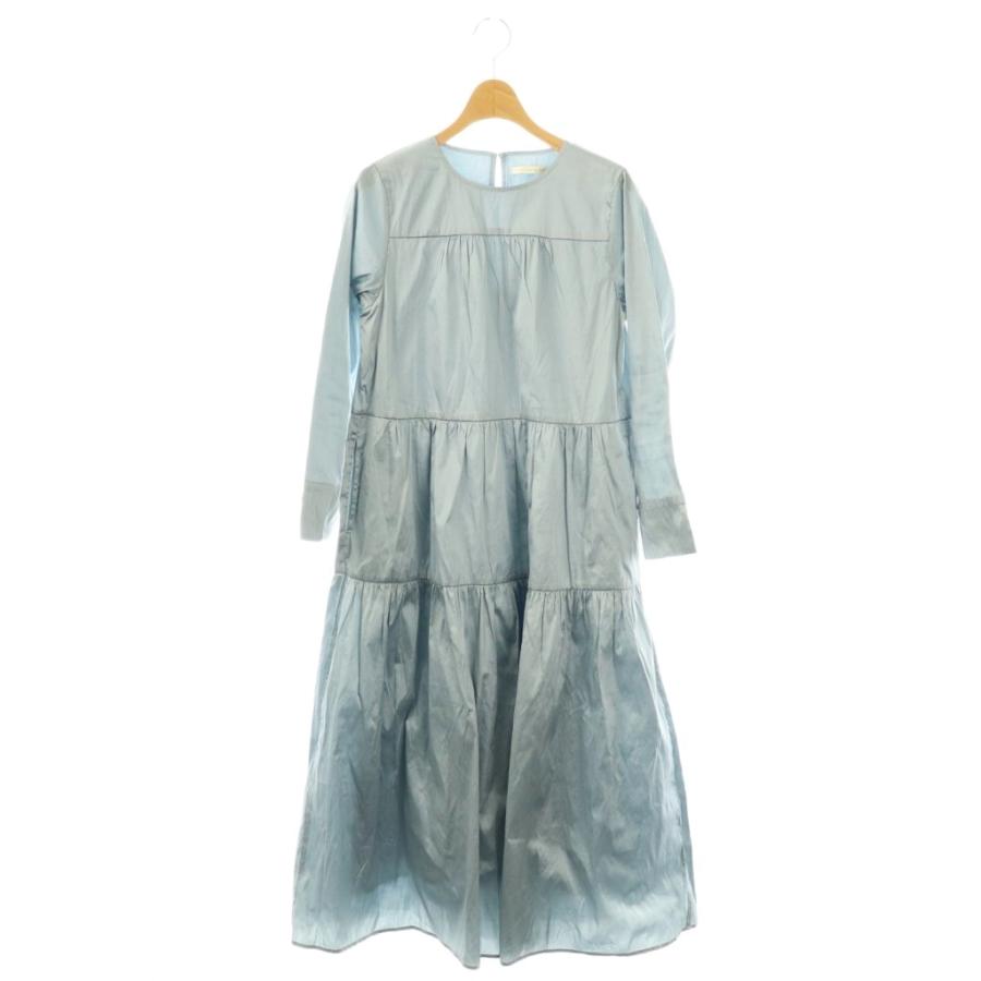 ヌキテパ　長袖ワンピース ヌキテパ NE QUITTEZ PAS! 24AW Poly Dupion Solid Tiered Dress