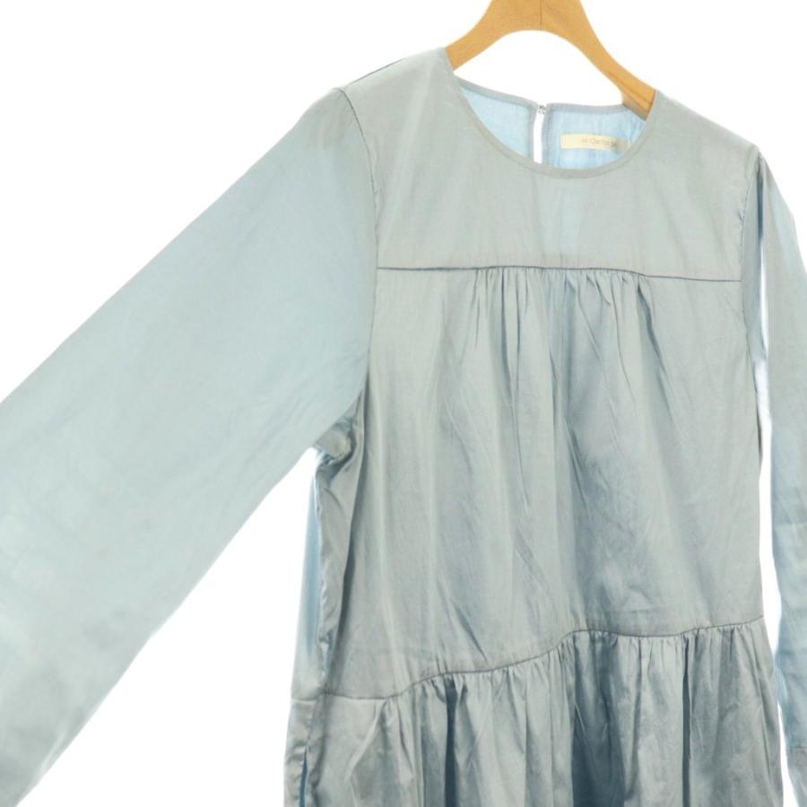 ヌキテパ NE QUITTEZ PAS! 24AW Poly Dupion Solid Tiered Dress