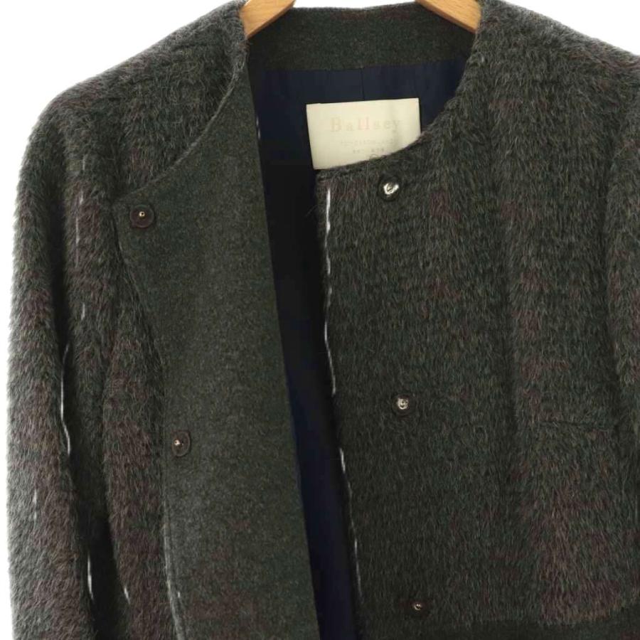 Ballsey アルパカビーバー　ノーカラーコート TOMMOROW LAND ボールジー BALLSEY トゥモローランド アルパカ混 ノーカラー コート