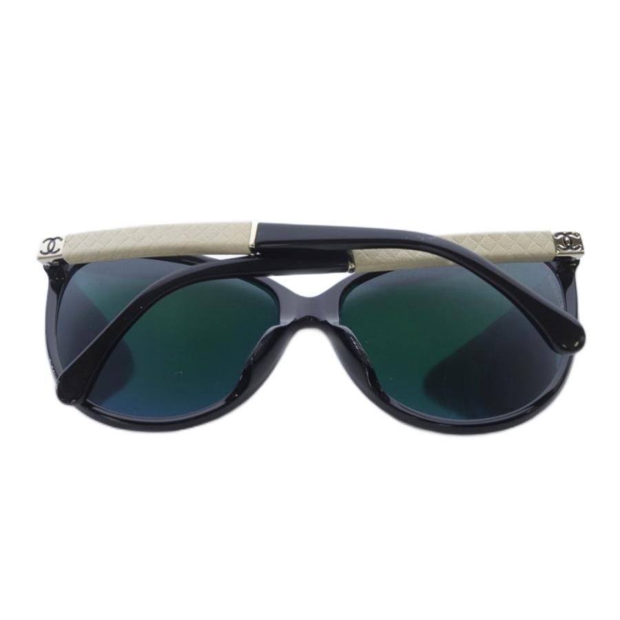 CHANEL シャネル ココマーク サングラス 黒 ブラック ベージュ 5225  